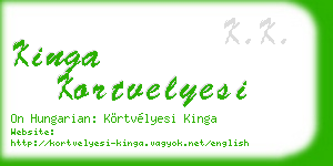 kinga kortvelyesi business card