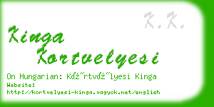 kinga kortvelyesi business card